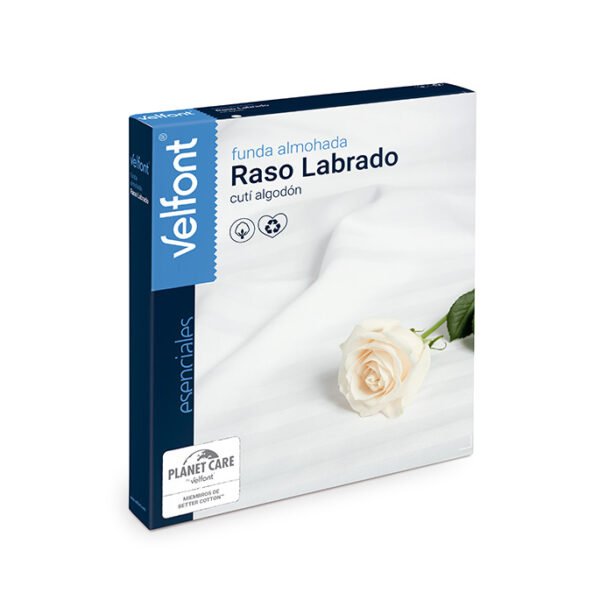 Funda de Almohada Raso Labrado