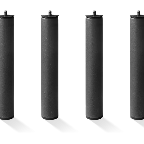 Juego de Patas Metal Grafito 35 cm